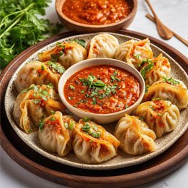 chilly momos